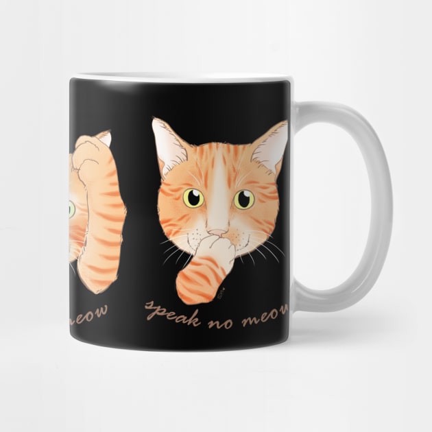 No Evil Cat - Ginger Cats by meownarchy